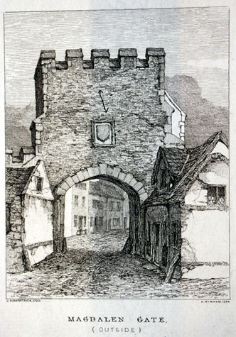 Outside of Magdalen Gate
