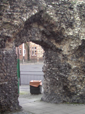 Open archway from south west