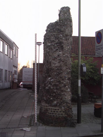 East end of wall