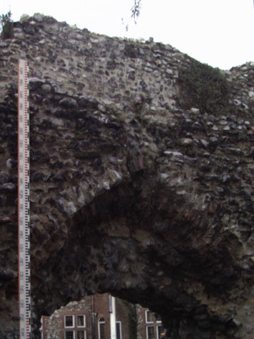 Upper part of archway