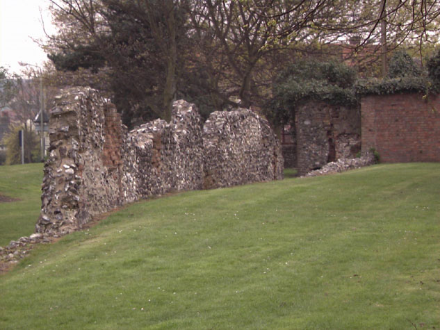 West end of wall from south west