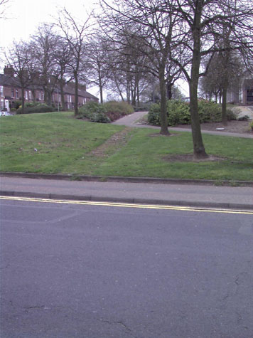 View looking east