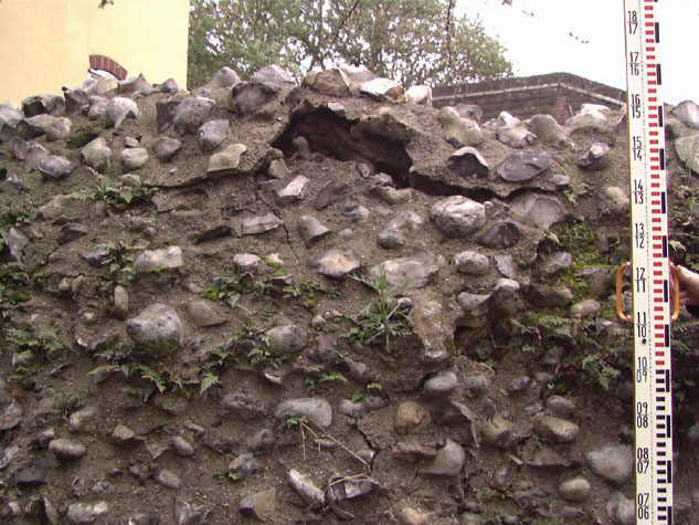 Damage on north side