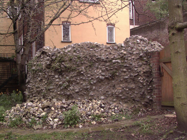 Remains of tower from north west