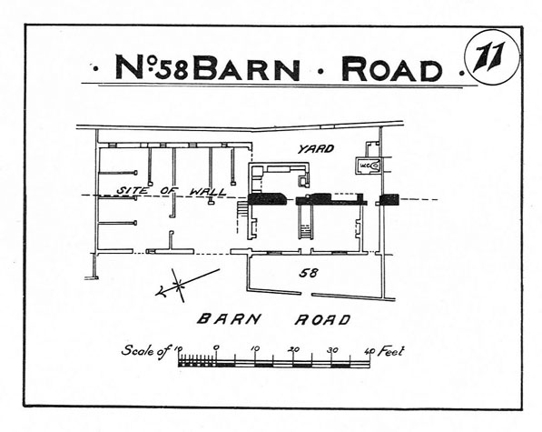 Map of Barn Road 1910