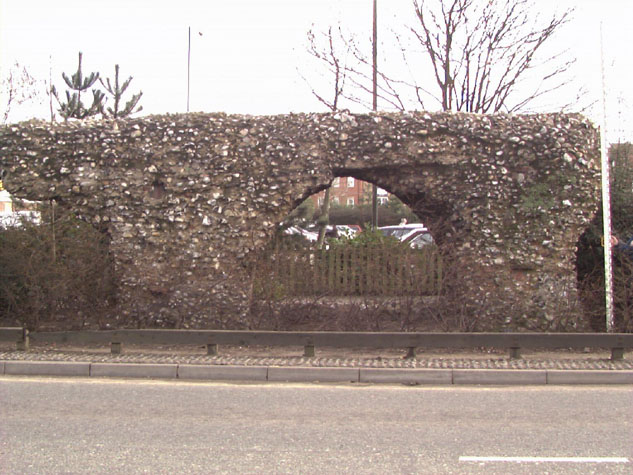West or outer side of wall