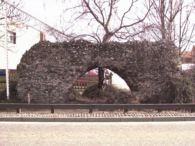 West or outer side of wall
