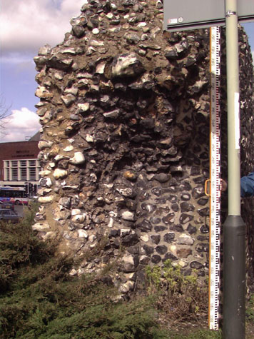 The south end of the wall
