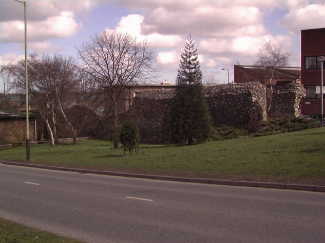 The surviving wall from the south west