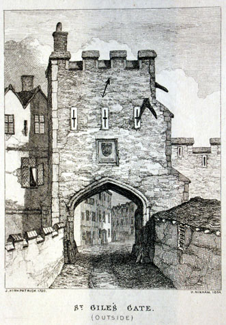 The gate from the west