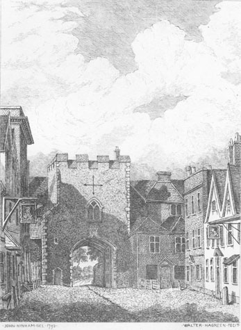 St Giles' Gate in 1792