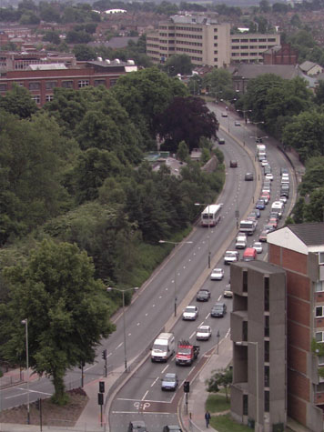 View looking south along Chapel Field Road