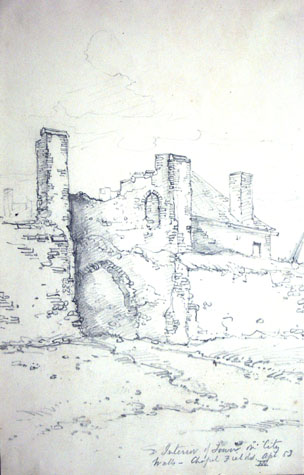 The inner side of the tower from Chapelfield Gardens