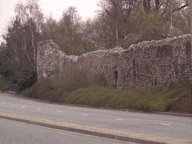 The north end of the wall and the tower