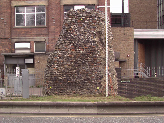 The north part of the wall