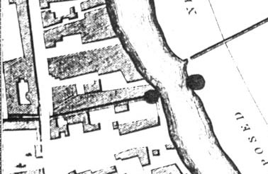 Detail from Millard and Manning's Plan, 1830