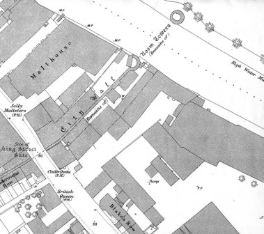 Detail from the 1885 O.S. Plan