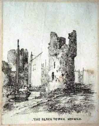 Robert Dixon's engraving of before 1815 from the east
