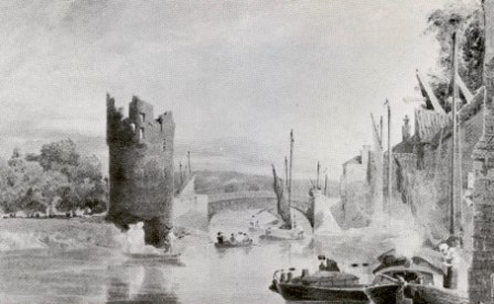 John Thirtle's 1803 watercolour from the west