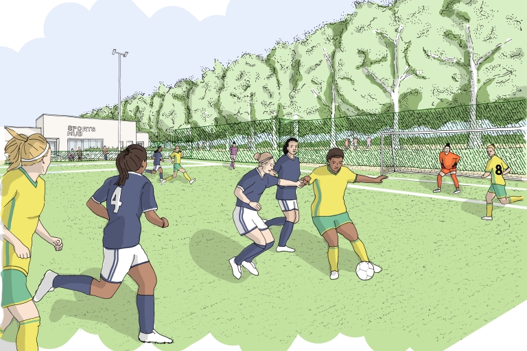 Sloughbottom park football pitch