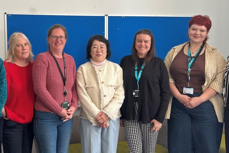 Rachel Omori, Izzy Shaw, Alison Roe, Professor Yasuko Aso, Eloise Coe, Jaya Merryweather