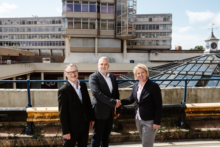 Cllr Mike Stonard Ben Luckett and Cllr Carli Harper