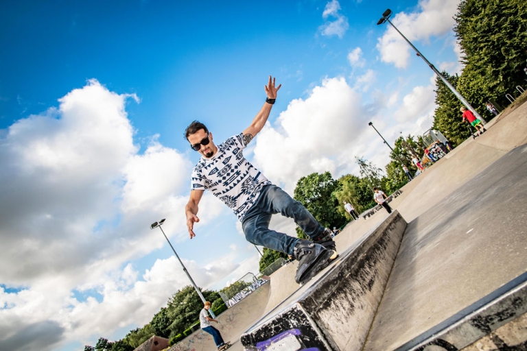 Skater at Eaton Park Skate Park