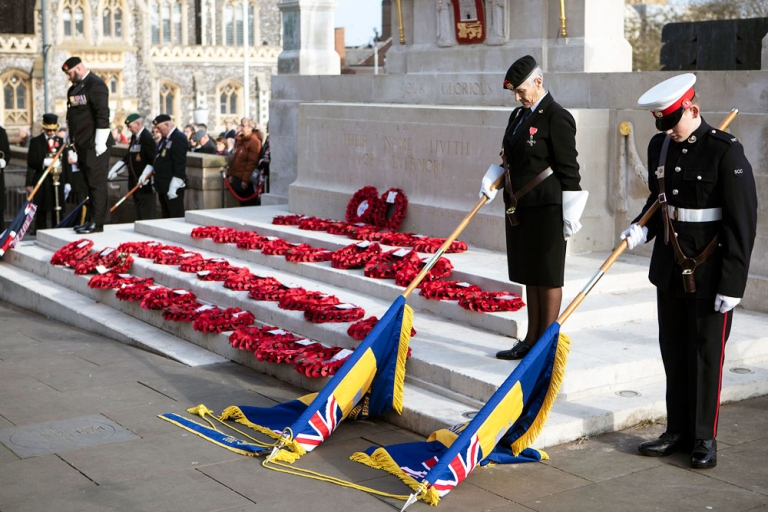 Remembrance day 2024 outside City Hall