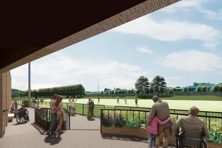 Spectator area at Sloughbottom Park