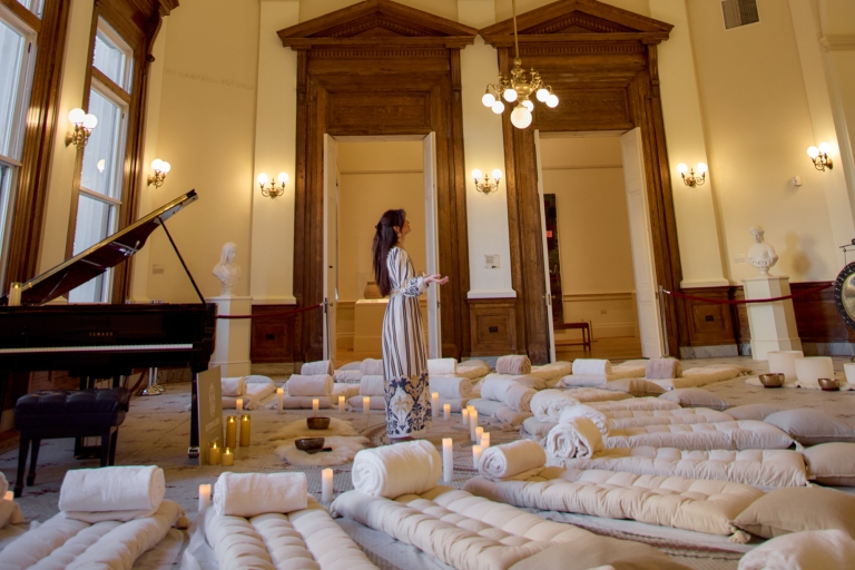Lie down and listen event at The Halls