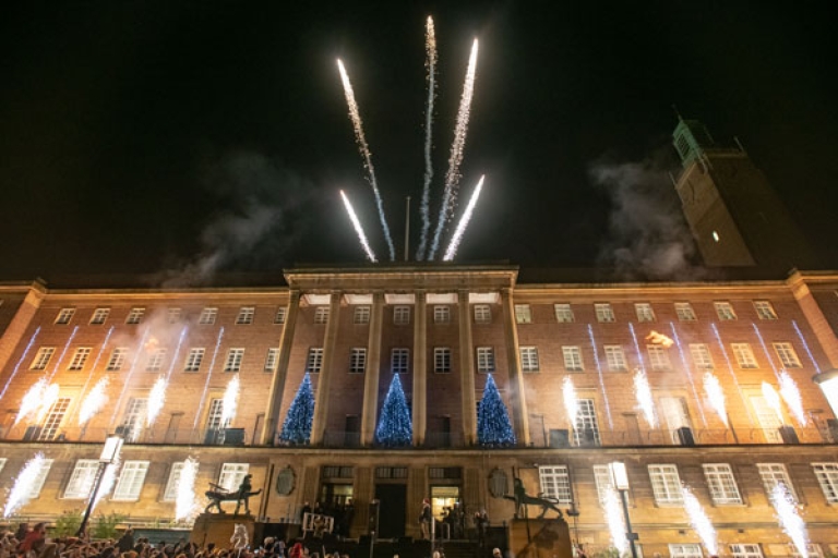 City Hall at Christmas - news