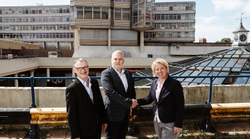 Cllr Mike Stonard Ben Luckett and Cllr Carli Harper