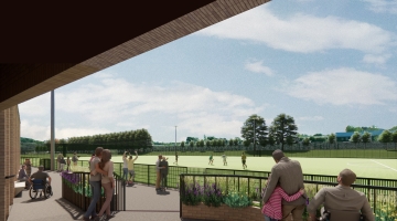 View from sports hub