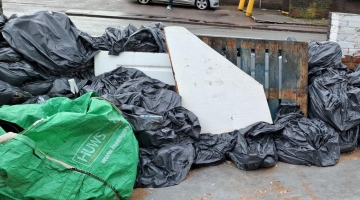 An example of poorly managed business waste