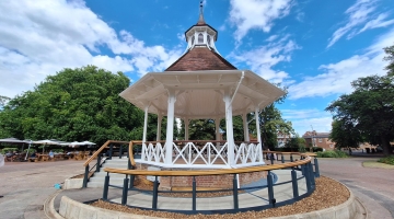 Restored Chapelfield bandstand