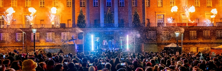 Lights switch on homepage banner 2026