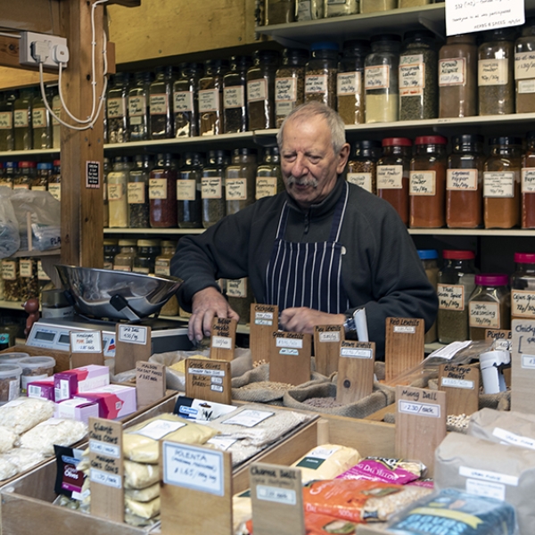 herbs and spices stall